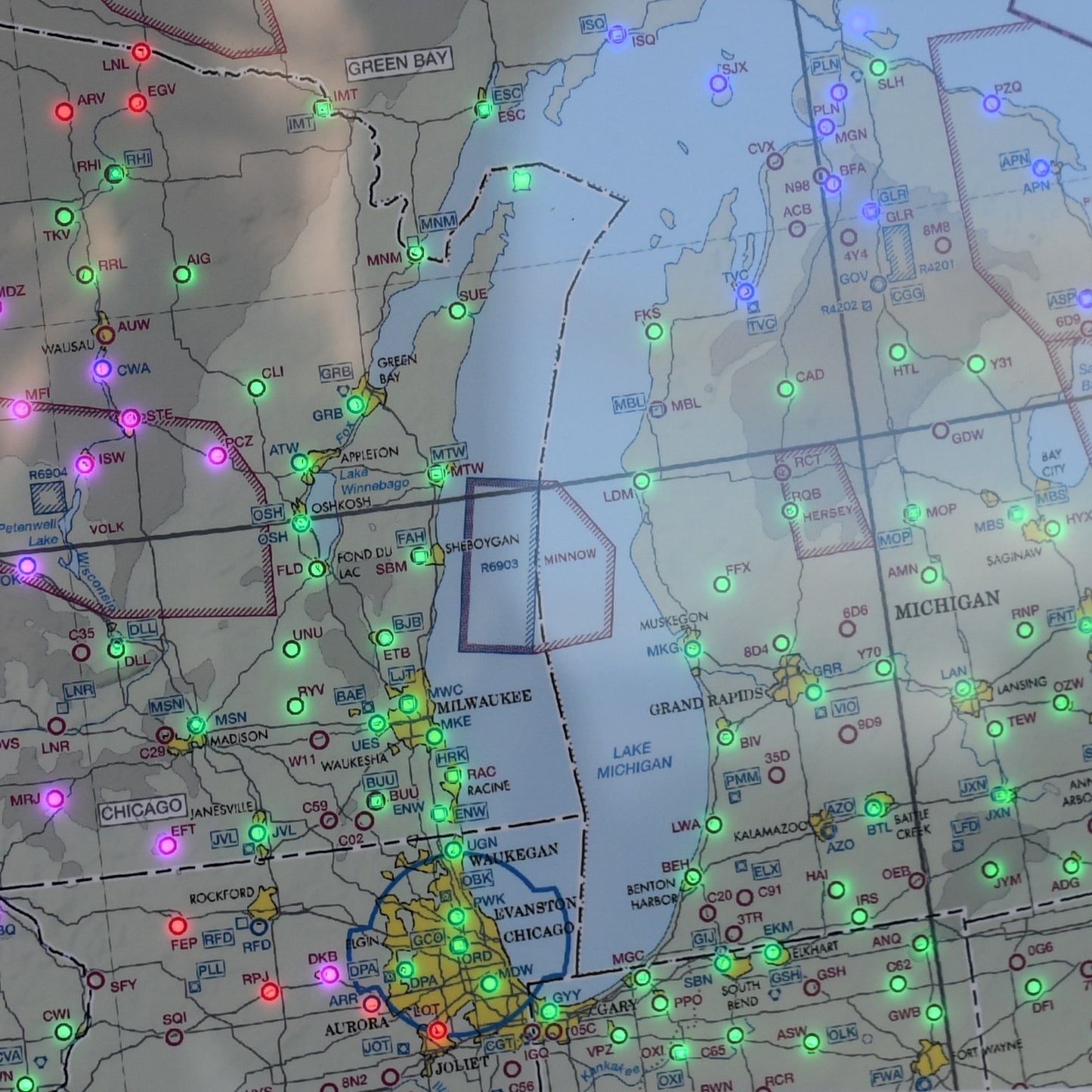 SkyAware 14" Great Lakes METAR Weather Frame