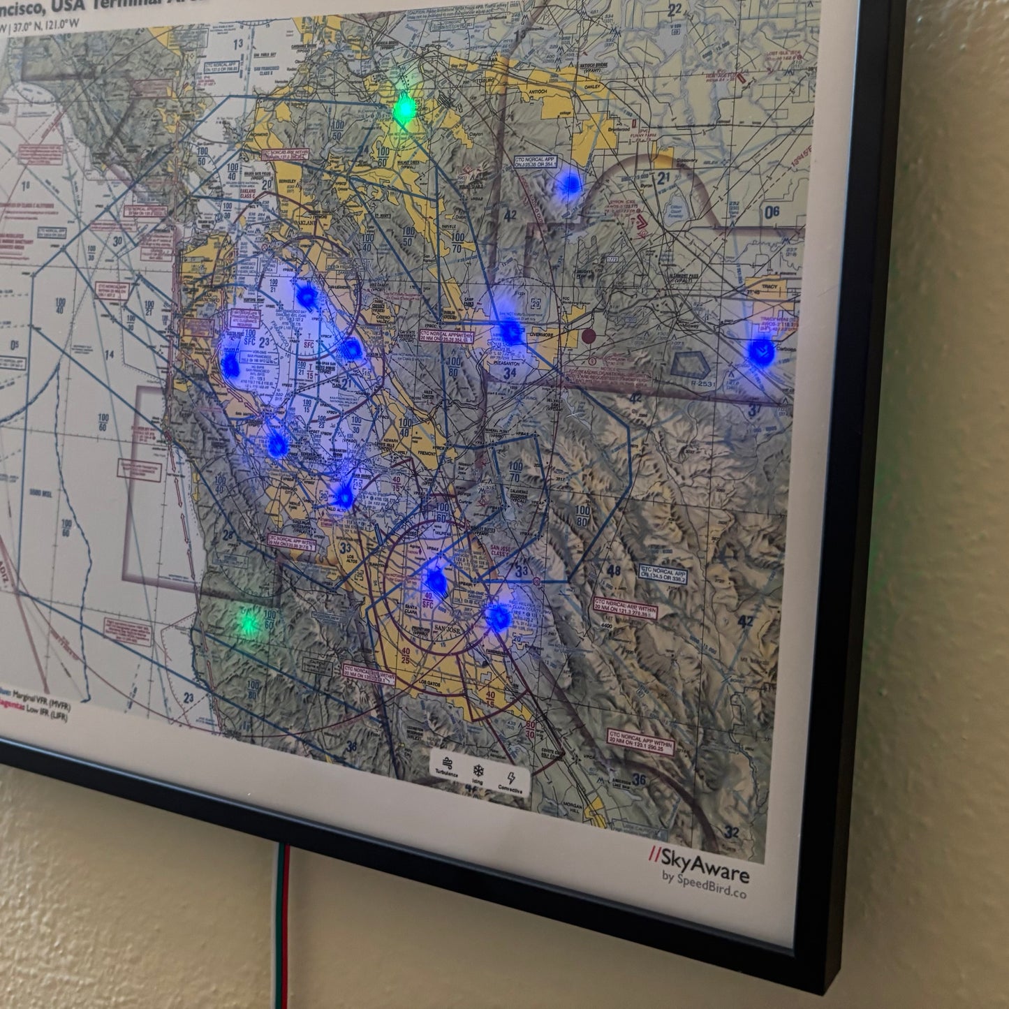 SkyAware 14" San Francisco Terminal Area (14"x11")