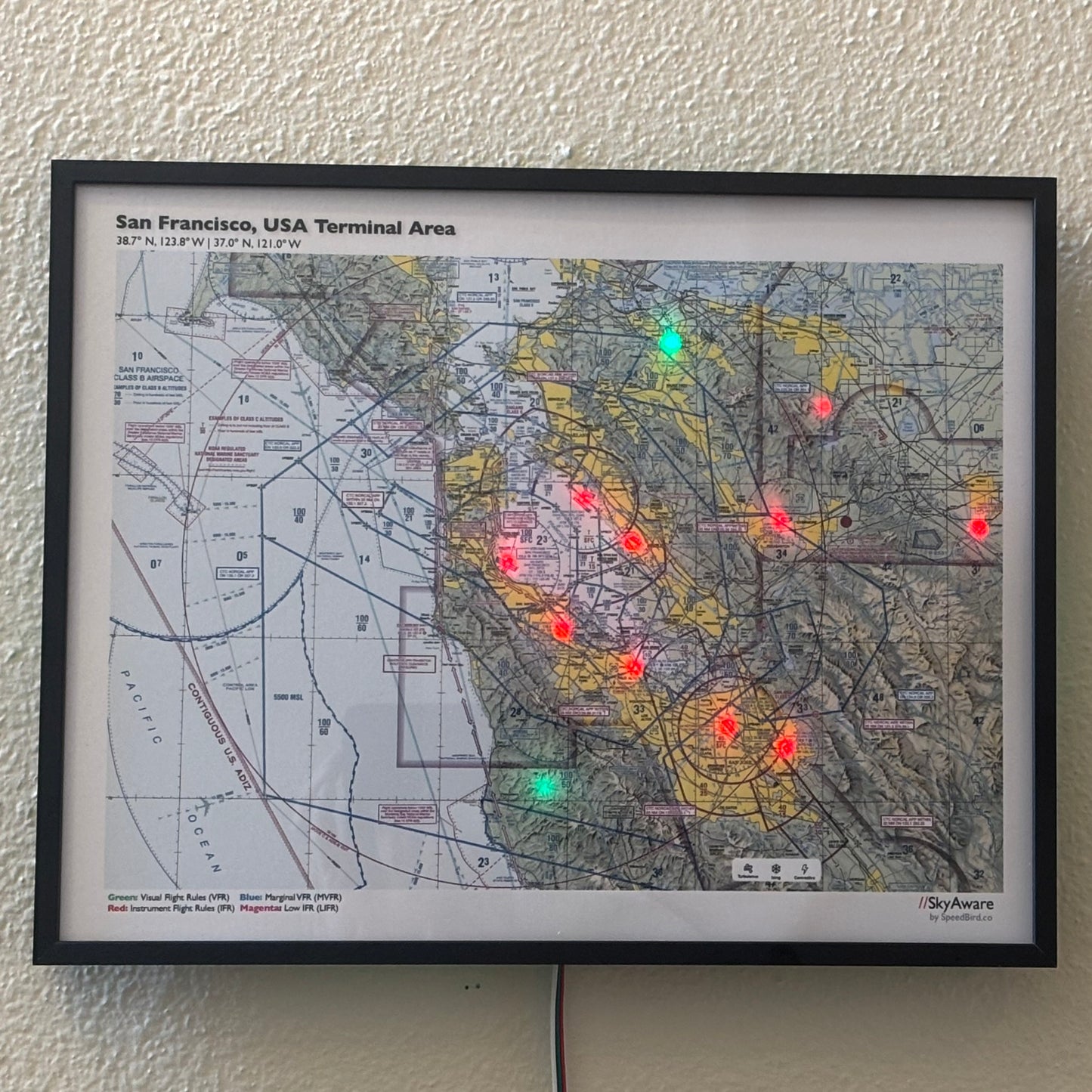 SkyAware 14" San Francisco Terminal Area (14"x11")
