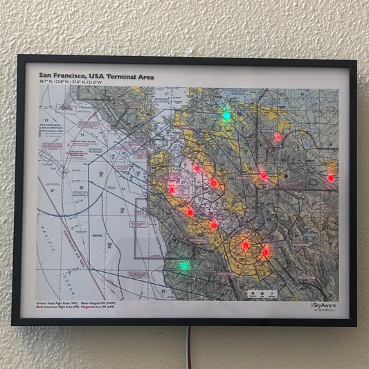 SkyAware 14" San Francisco Terminal Area (14"x11")