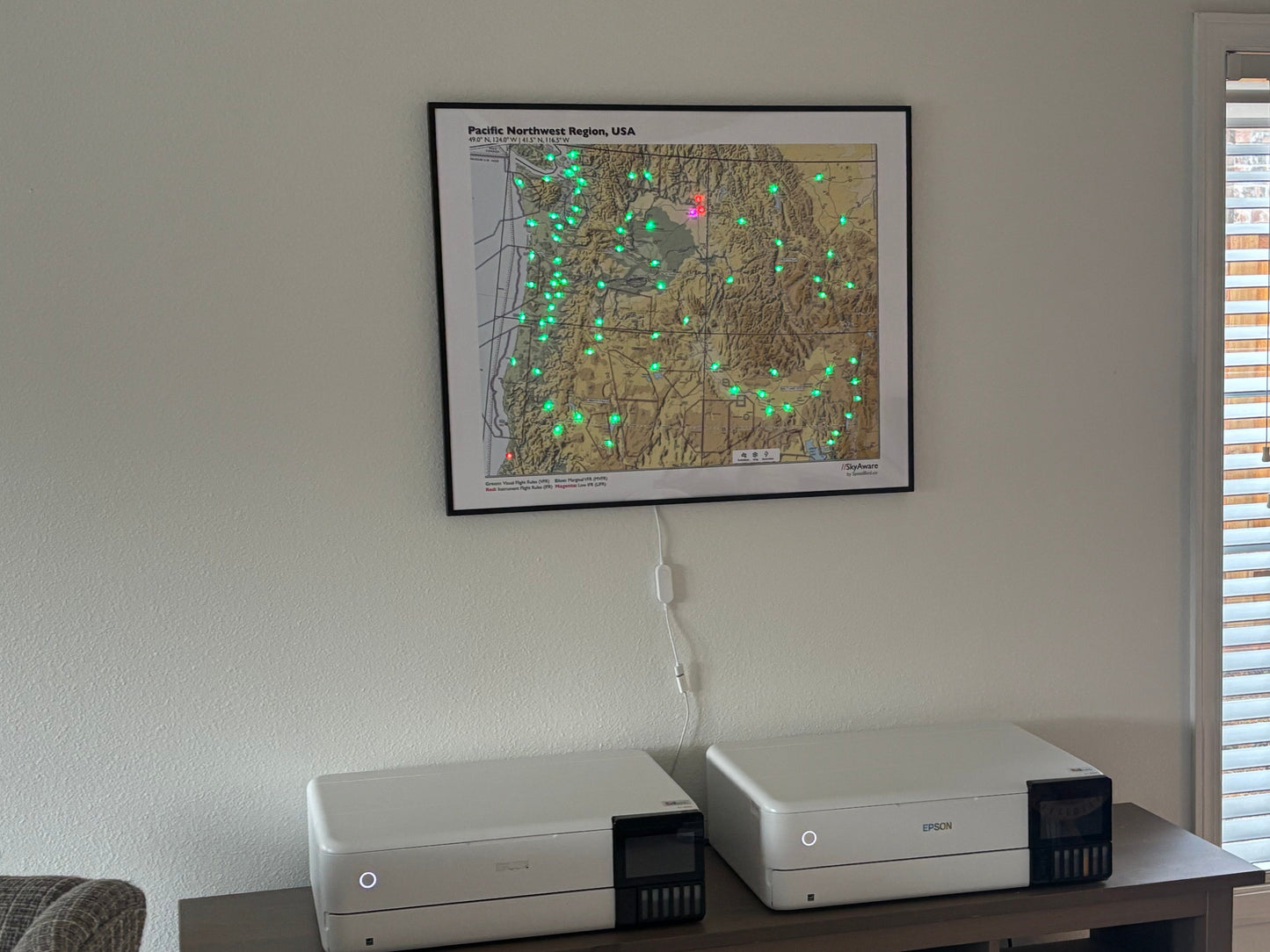 SkyAware 30" Pacific Northwest METAR Weather Frame