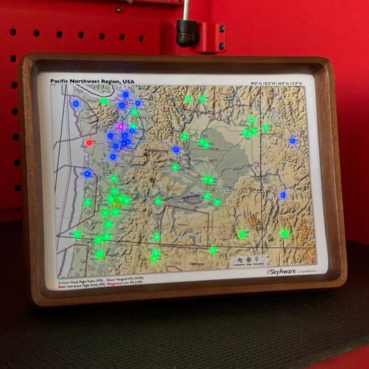 SkyAware 8" Pacific Northwest METAR Weather Frame