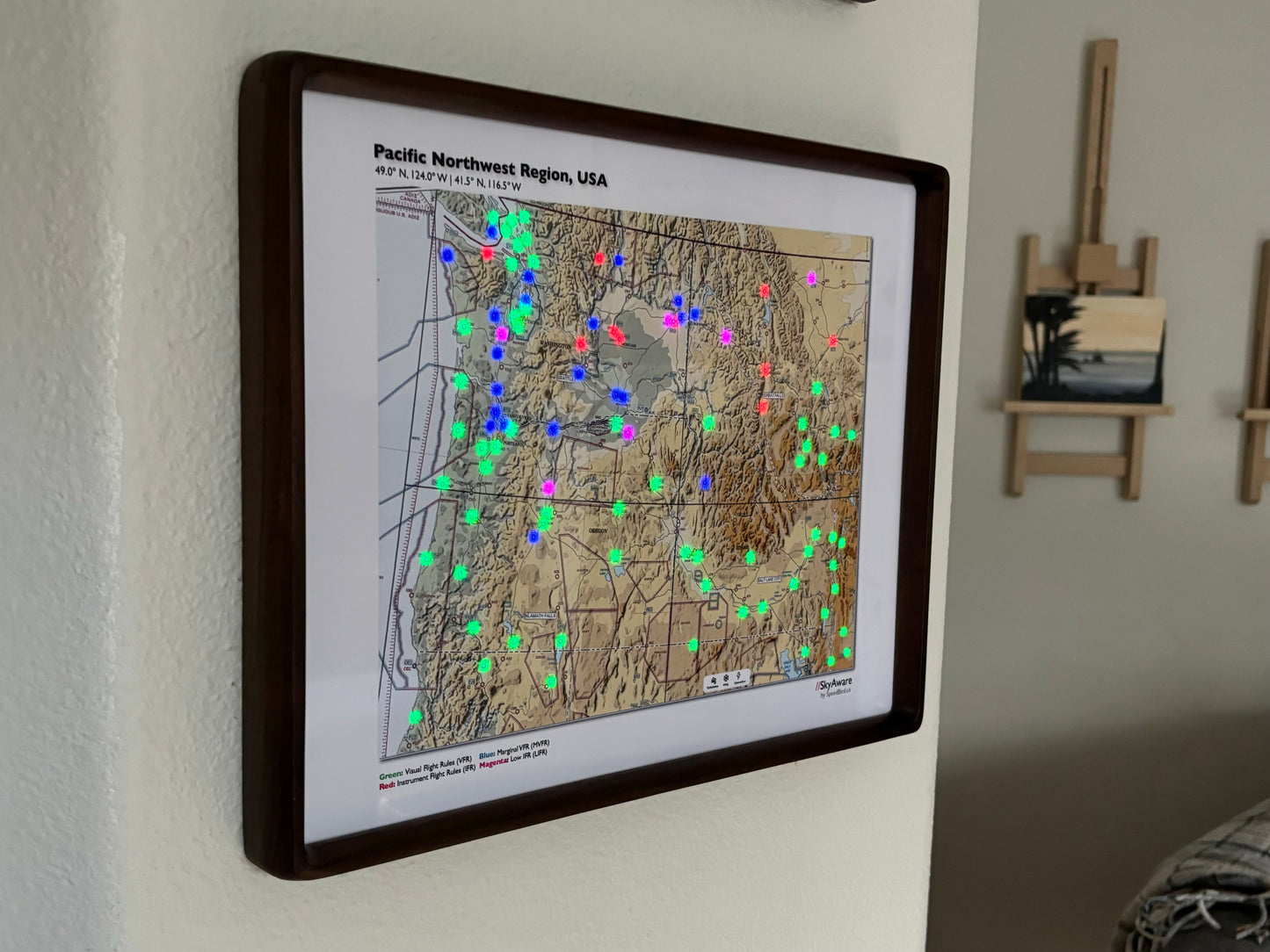 SkyAware 14" Pacific Northwest METAR Weather Frame