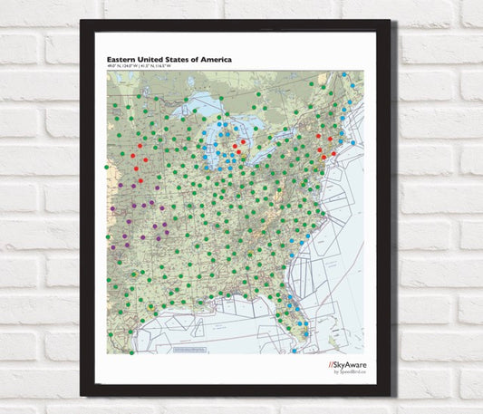 SkyAware 30" Eastern USA METAR Weather Frame